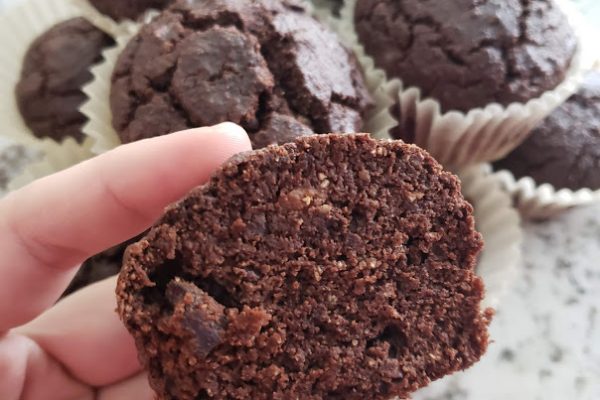 Dairy-Free, Gluten-Free Chocolate Muffins [Vegan Option]