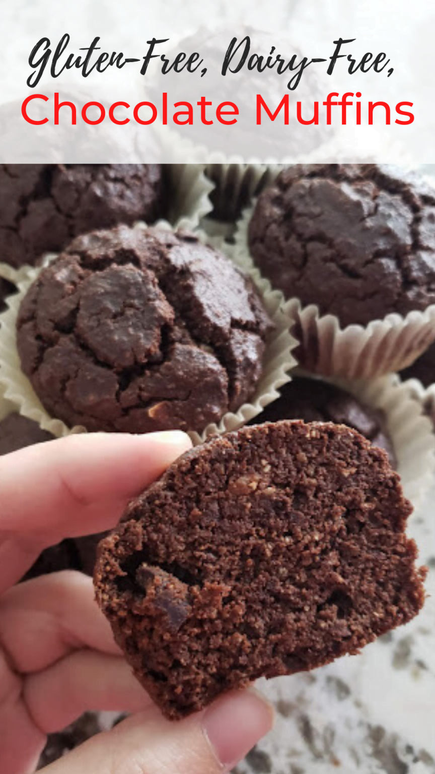 DairyFree, GlutenFree Chocolate Muffins [Vegan Option] Rosati Nutrition