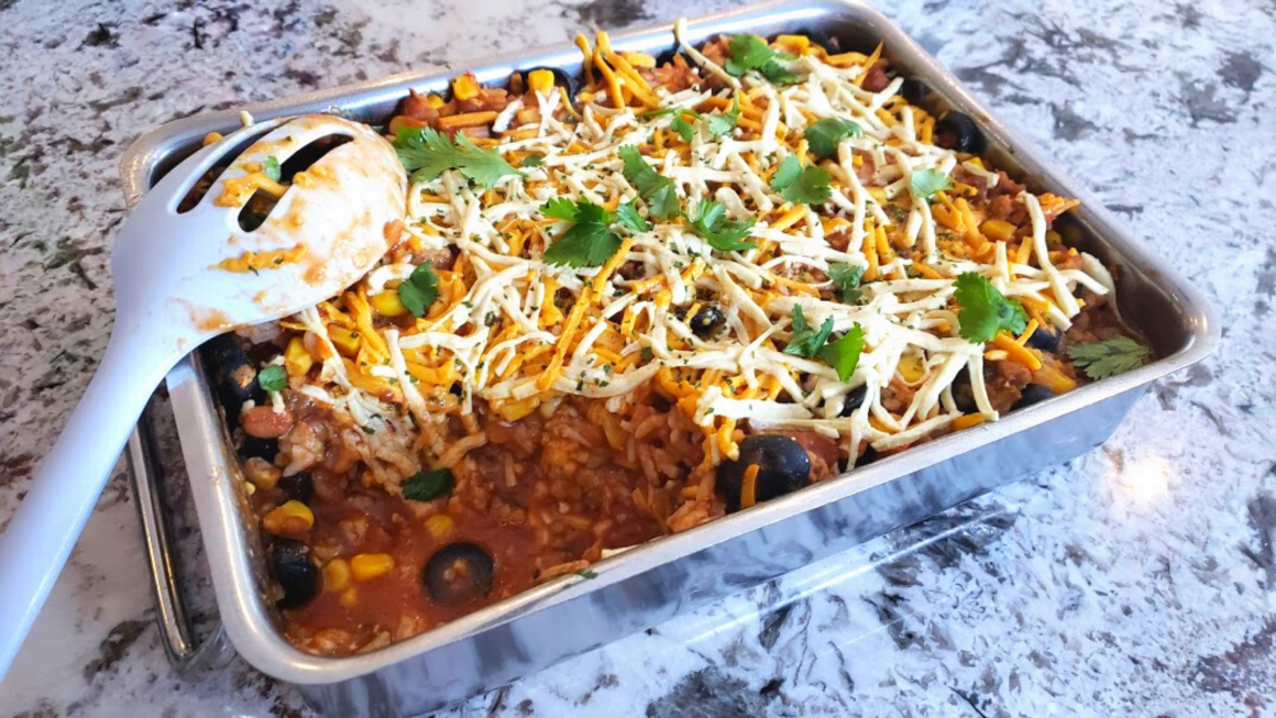 Mexican Chicken and Rice Casserole | Dairy-Free, Gluten-Free, Leftover Friendly